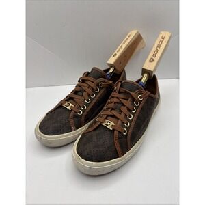 Michael Kors Boerum Women's Sneakers Size 8 M Brown MK Logo Comfort  Shoes